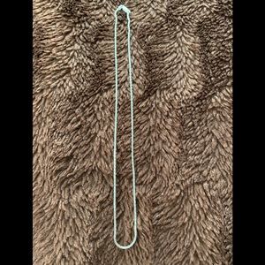 Sterling silver 18 inch diamond cut wheat chain